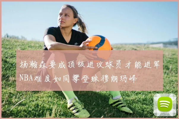 杨瀚森要成顶级进攻球员才能进军NBA难度如同攀登珠穆朗玛峰